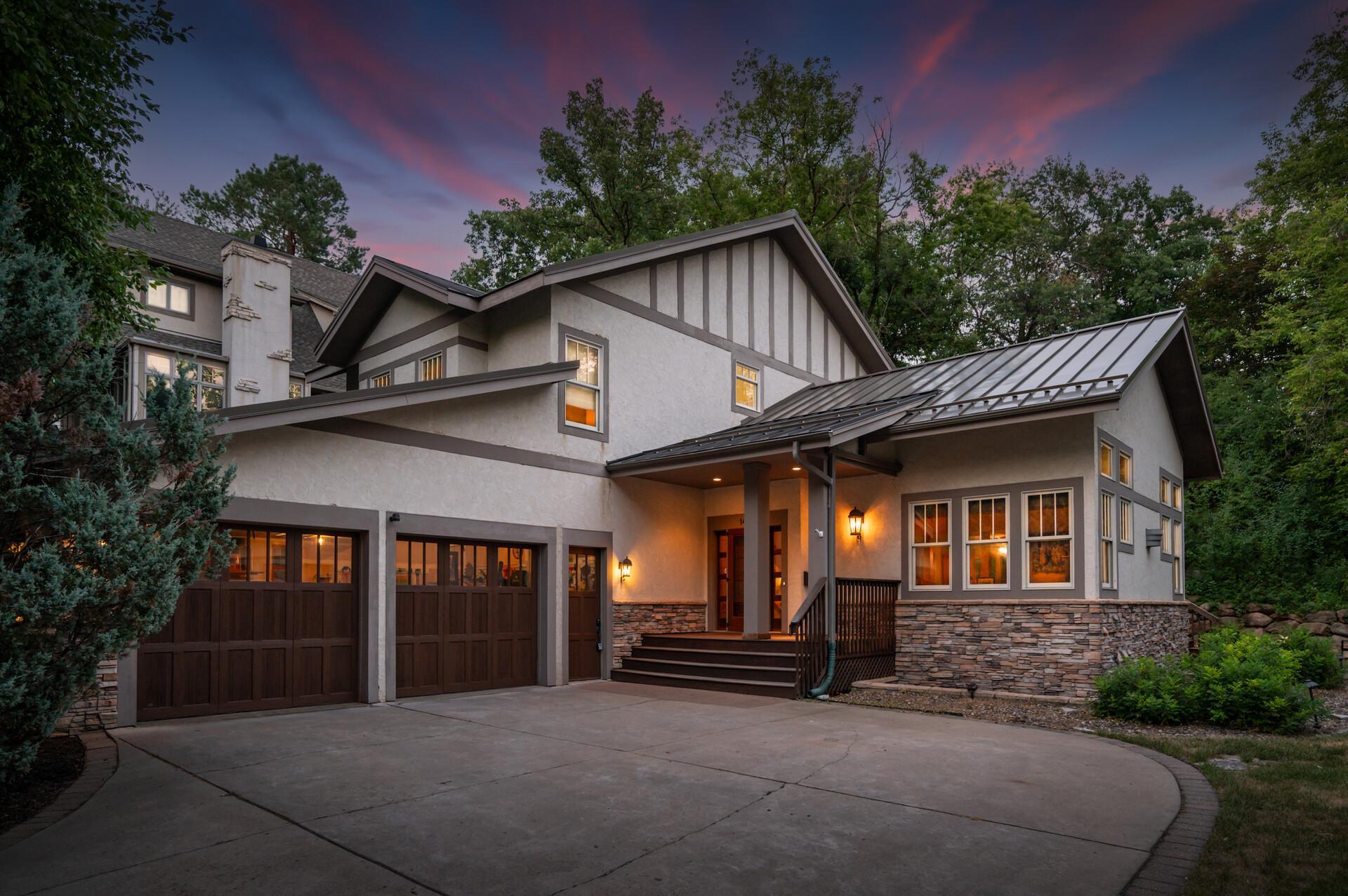 1423 June Avenue S, Golden Valley, MN — front exterior at dusk